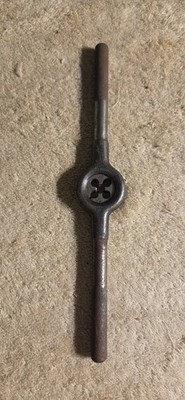 Vintage Greenfield OK Junior Die Handle With 1/4 28 Die USA