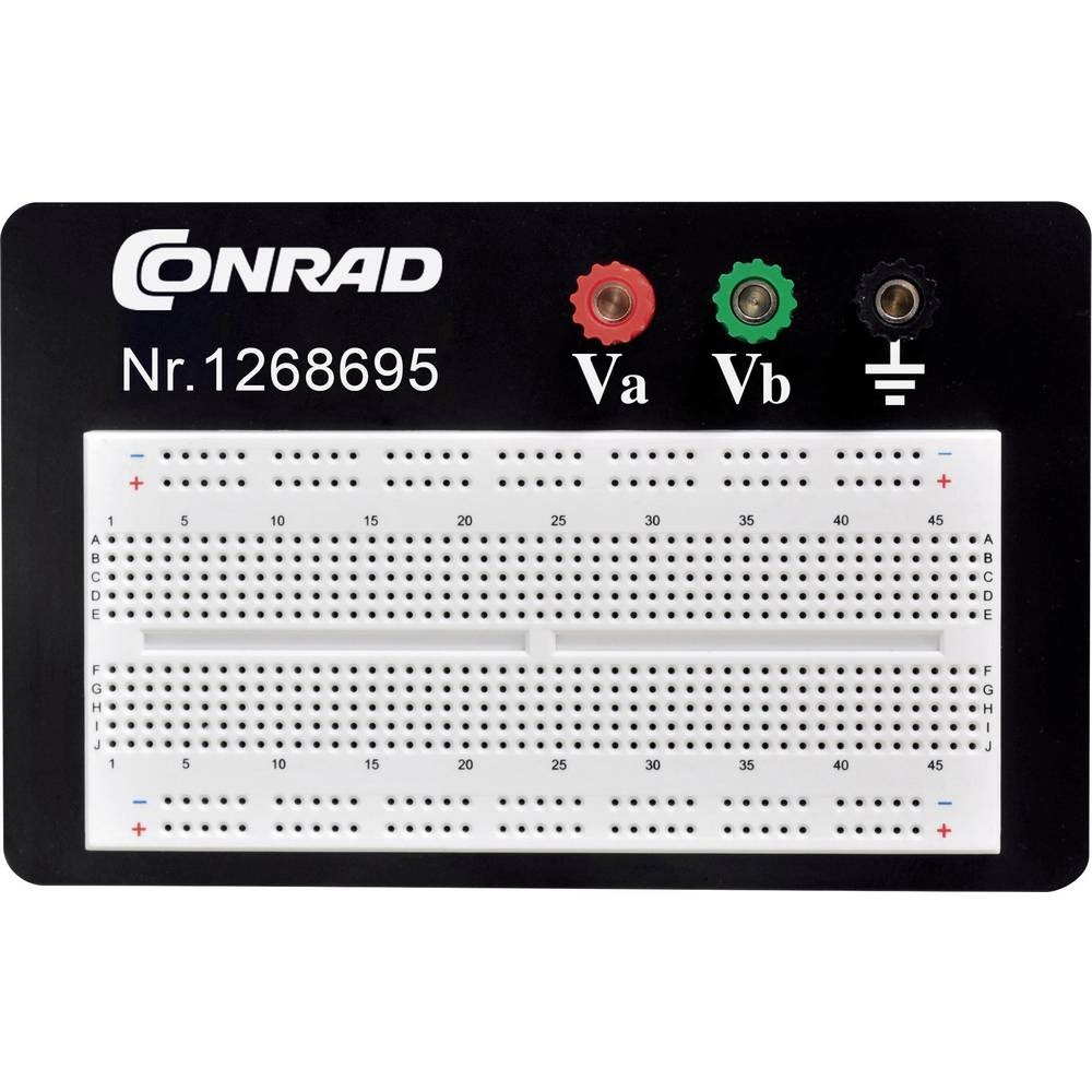 Platine d'expérimentation Conrad 1268695 à 610 contacts pour prototypage rapide