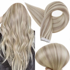Tape in Hair Extensions Seamless Human Hair Invisible Tape in Human Hair Extensi