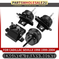 4x Engine Motor & Auto Transmission Mount for Cadillac Seville 1998-2004 4.6L