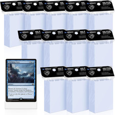 1200 Pack Card Sleeves, Perfect Fit Inner Sleeves Ideal for Double-Sleeving, Tra