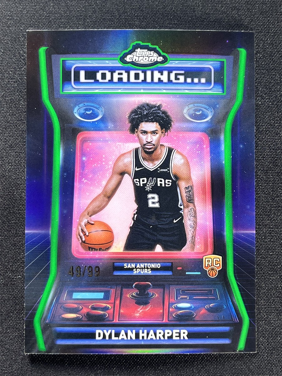 2025-26 Topps Chrome Dylan Harper #LD-12 Green Refractor RC Rookie Loading /99