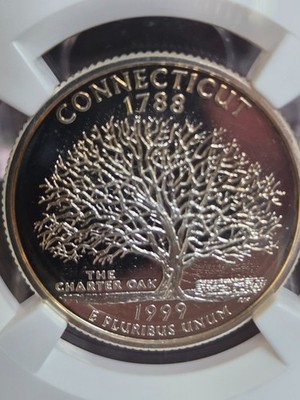 1999-S Silver Proof Connecticut State Quarter 25c - NGC PF69 UCAM