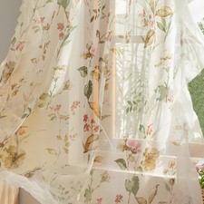 Floral 63 Inch Curtains for Bedroom Boho 52"W x 63"L Pack of 2 Floral03