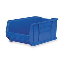 Akro-Mils 30288Blue Storage Bin, Plastic, Blue, 11 In H, 16 1/2 In W, 23 7/8 In