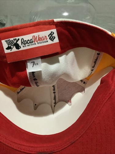 Vintage Rocawear Red, Yellow And White Fitted 7 5/8 Hat Pre-loved - Picture 7 of 7