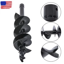 200mm Diameter Auger Drill Rod Post Hole Attachment for 1T-1.5T mini excavator