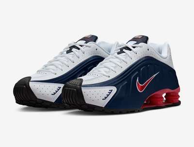 Nike Shox R4 'USA' Sneaker Midnight Navy/White-Gym Red HQ1988-400