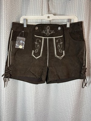 Waldschutz Lederhosen Men's Size 42 (EU) Traditional Suede Leather