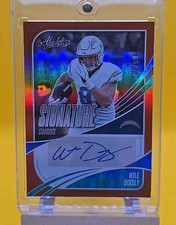 2025 Panini Absolute Signature Standouts WILL DISSLY, Orange, #4/50, Chargers 🔥