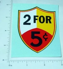 Regal 2 for 5c Vending Machine Sticker V-61