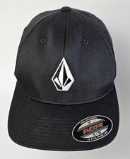 Volcom Full Stone Flexfit Black Hat Youth One Size