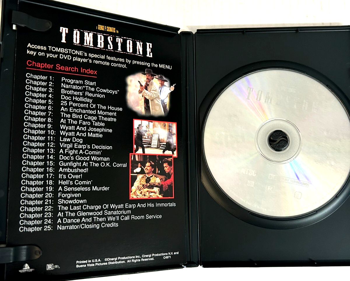 トゥームストーン DVD 廃盤 Tombstone DVD Widescreen Ships Same Day With Tracking | eBay