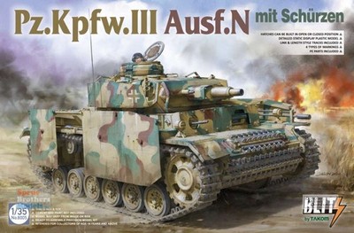 TAK08005 1:35 Blitz by Takom - Panzer Pz.Kpfw.III Ausf.N mit Schurzen