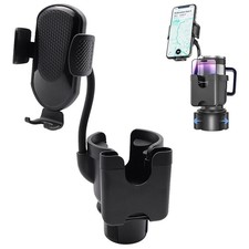Cup Holder Phone Mount 2 in 1 Adjustable Cup Holder Expander For 12-40 oz Drink