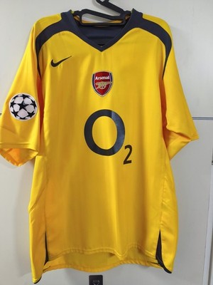 Rare Vintage 2005/06 Arsenal Away Shirt Jersey - 2006 Champions League Final -M