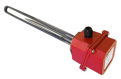 16'' Titan 2 1/4'' 9kW Dreiphasen Industrie Tauchsieder ausgestattet mit Ther