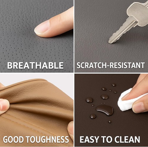 Durable Tan Perforated Seat Cover - Compatible with Heated A/C Seats for Subaru - Bild 7 von 10