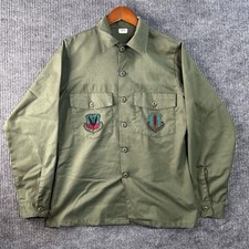 Vintage Military Utility Shirt Men  s Medium Durable Press OG 507