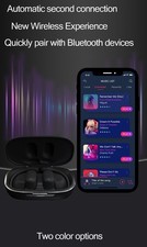 Open Ear Headphones Bluetooth Wireless Over Earbuds with Ergonomic Earhook BLACK