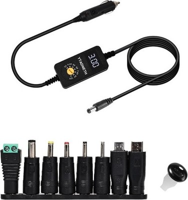 Charger Adapter with LED Display DC 3V 4.5V 5V 6V 7.5V 9V 12V Adjustable Voltage