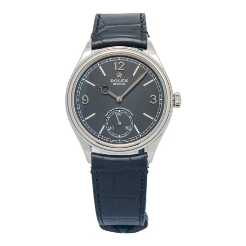 Rolex Perpetual 1908 52509 UNWORN 2023 COMPLETE 18K White Gold Black Dial 39mm