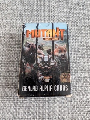 Mutant Year Zero Genlab Alpha Cards 56 Card Deck 2016 New Sealed