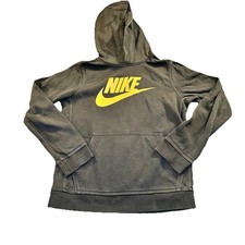 Nike Standard Fit Boys Black Pull Over Long Sleeve Hoodie Youth Large