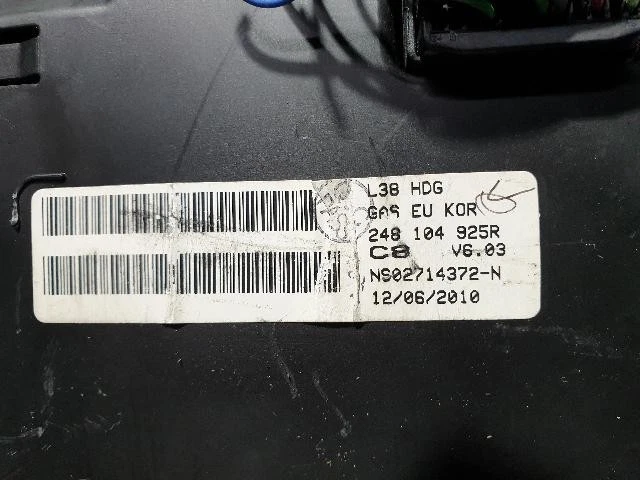 Renault Fluence SM3 2011 nuevos grupos de instrumentos 248104925R Foto 4 de 4