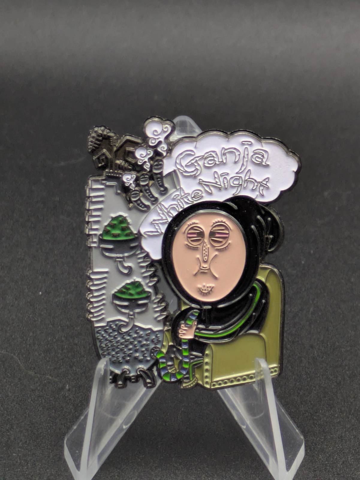Ganja White Night Limited Edition /150 Mystic Herbalist Enamel Art Pin Gwn