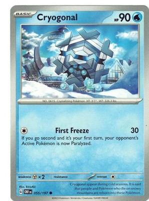 Obsidian Flames #055/197 Cryogonal NORMAL