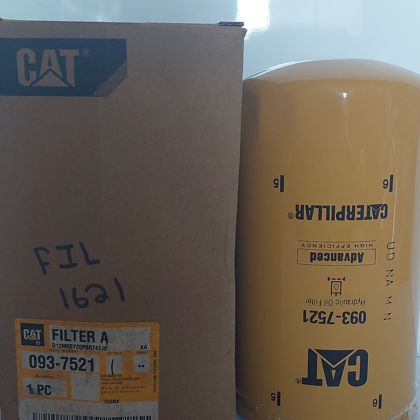 CAT 093-7521 Hydraulic Oil Filter for Caterpillar Heavy Equipment