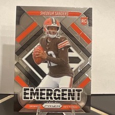 2025 Panini Prizm Emergent Prizm Shedeur Sanders Rookie #17 Browns