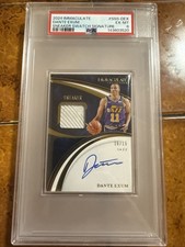 2024 immaculate Dante Exam Sneaker Swatch Auto Psa 6 /15 Utah Jazz