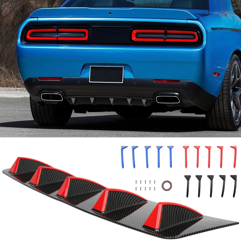 Carbon Optik Stoßstange Heckdiffusor Diffusor Hecklippe für VW Multivan Long T7 - Bild 3 von 4