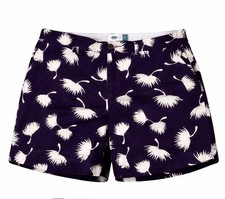 Old Navy Women s Shorts Size 10 Blue White Floral Cotton Flat Front Summer Vibe
