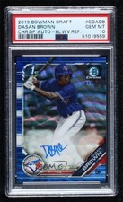 2019 Bowman Draft Chrome Pick Blue Wave Refractor Dasan Brown PSA 10 Auto 02u0