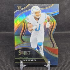 2023 Panini Select #283 Daiyan Henley Black and Red Prizms Die Cuts