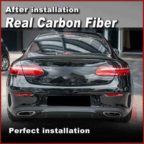 Carbon Heckspoiler Spoiler Hecklippe Passt für Mercedes C238 E200 E300 E400 19UP - Picture 2 of 8