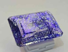 Rutilated Quartz Emerald Cut 194-195 Ct Natural EGL Certified Loose Gemstone