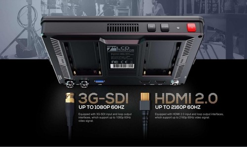 LILLIPUT HT7S 7" 2000nits 3G SDI HDMI 2.0 in&out Touch On-Camera Control Monito - Picture 12 of 12