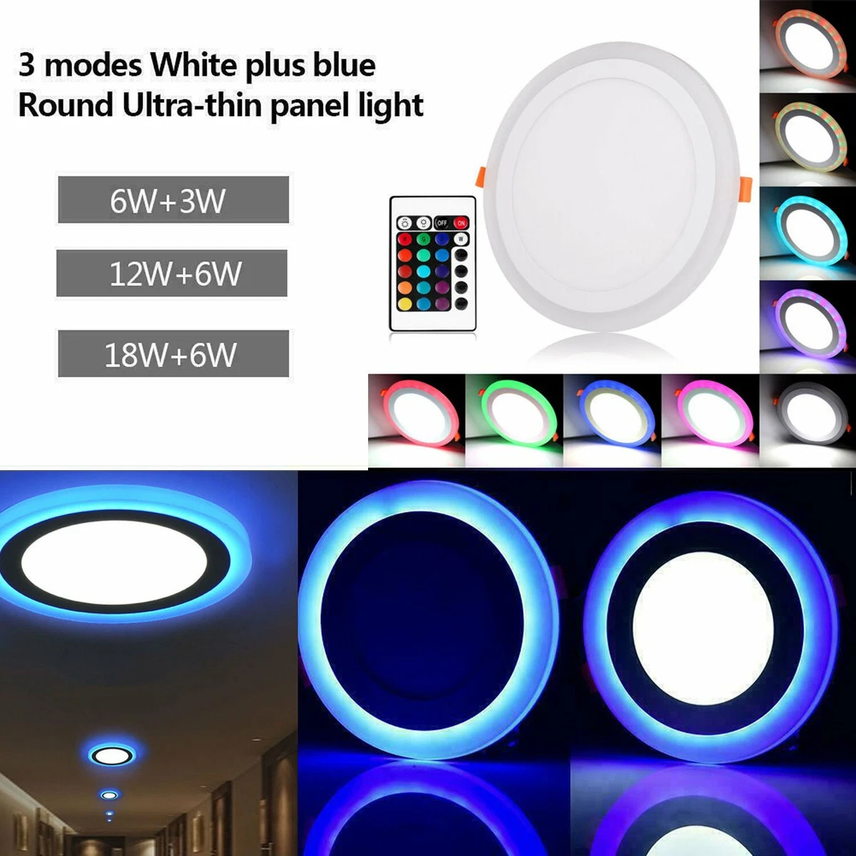 Blue cheap recessed lighting