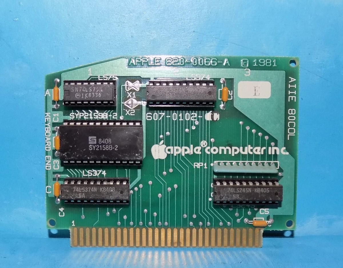 Apple II/e 80COL Expansion Card 607-0102-C | eBay