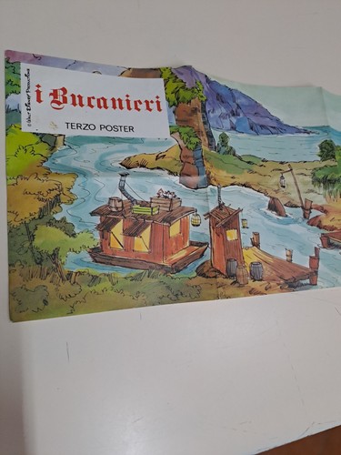 MIO LOCATELLI PLASTECO,TERZO POSTER SCENARIO SERIE I BUCANIERI,IN OTTIMO STATO - Foto 2 di 2