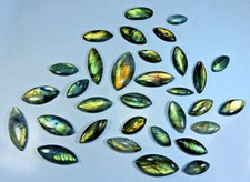 Natural Golden Flash Labradorite Marquise Cabochon Gemstone Wholesale Lot