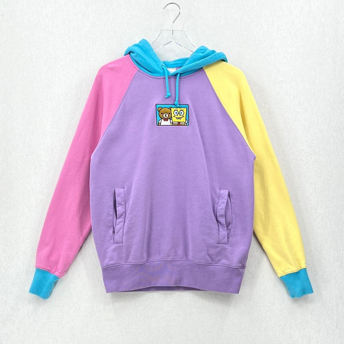 TEDDY FRESH X SPONGEBOB Hoodie Sweatshirt Mens S Pastel TEDDY FRESH X SPONGEBOB Hoodie Sweatshirt Mens S Pastel