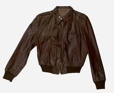 Leather jacket, brown, vintage, men's size Large., used, great shape