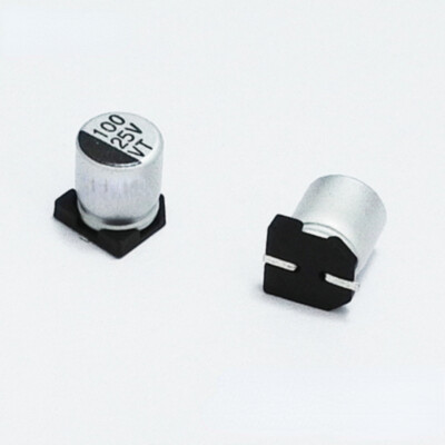 100PCS NEW Chip aluminum electrolytic capacitor 25V100UF 6.3*7.7