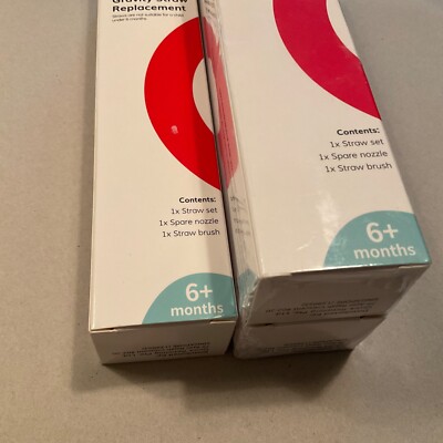 Evorie Sippy Cup Gravity Straw Replacement NEW Set of 3