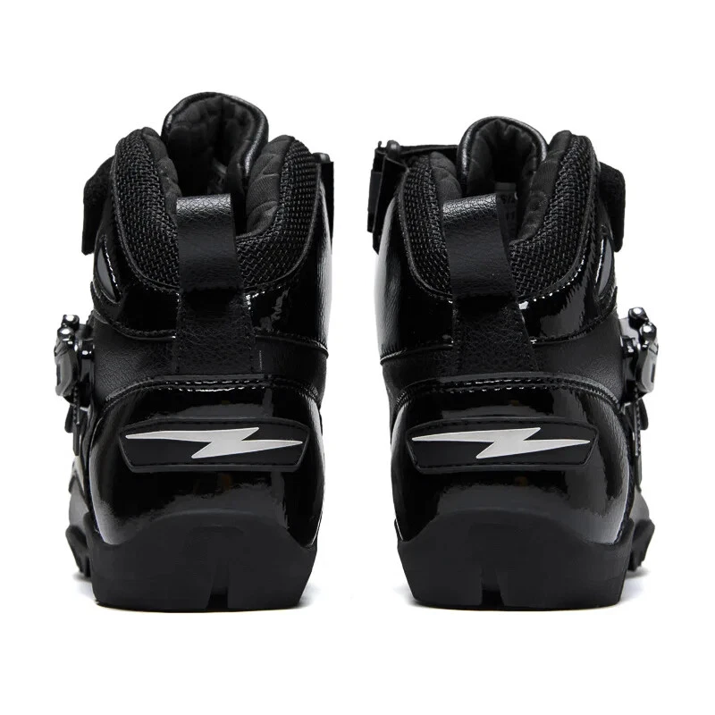 Botas de montar de motocicleta transpirables al aire libre para hombre zapatos duraderos de carreras de motocross Foto 4 de 4